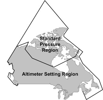 Standard Pressure and Altimeter Setting Regions, Langley Flying School