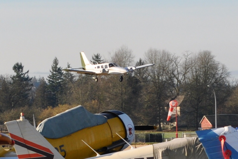 Langley Flying School's Piper Seneca GURW. 